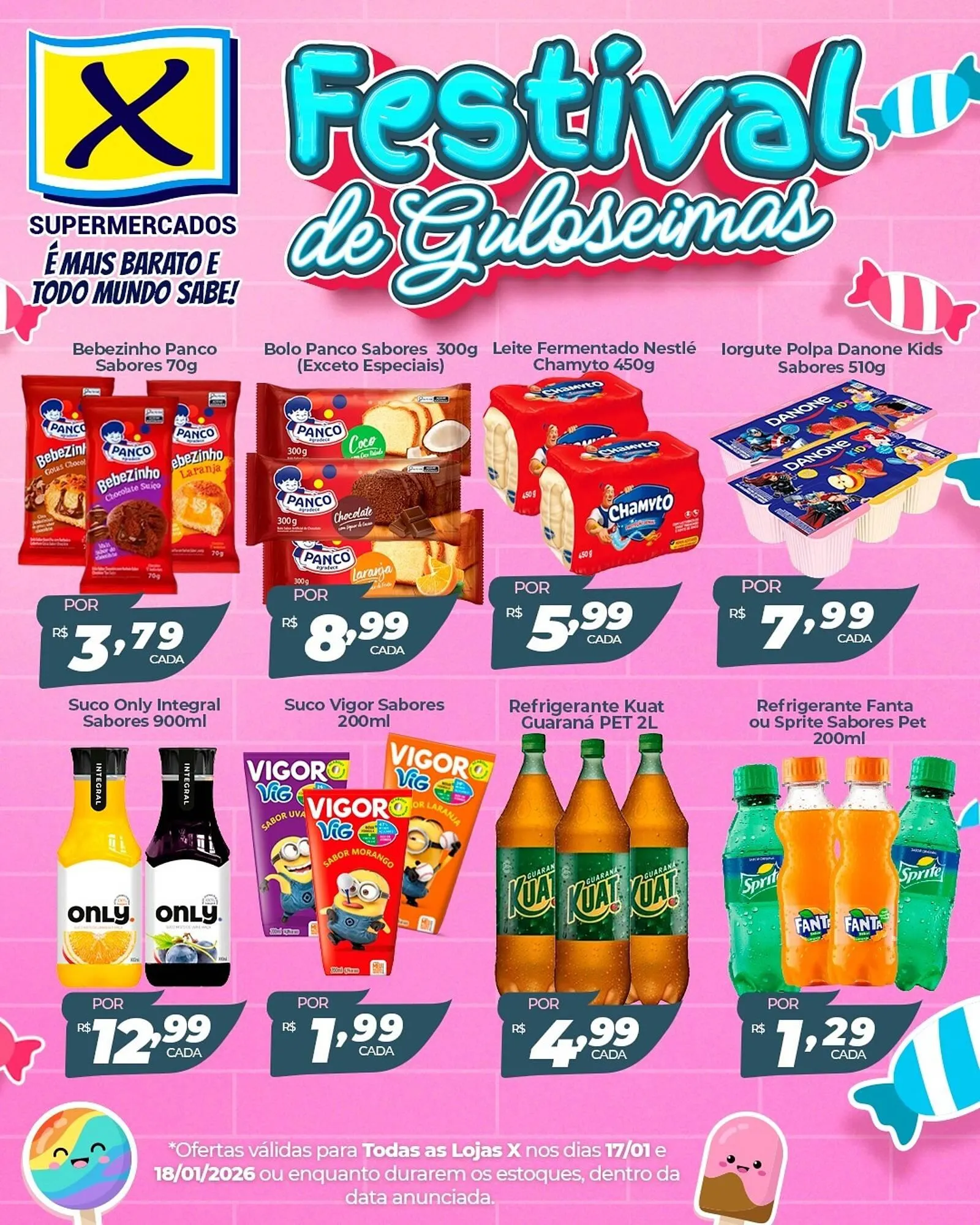 Encarte de Folheto X Supermercados 17 de janeiro até 18 de janeiro 2026 - Pagina 2
