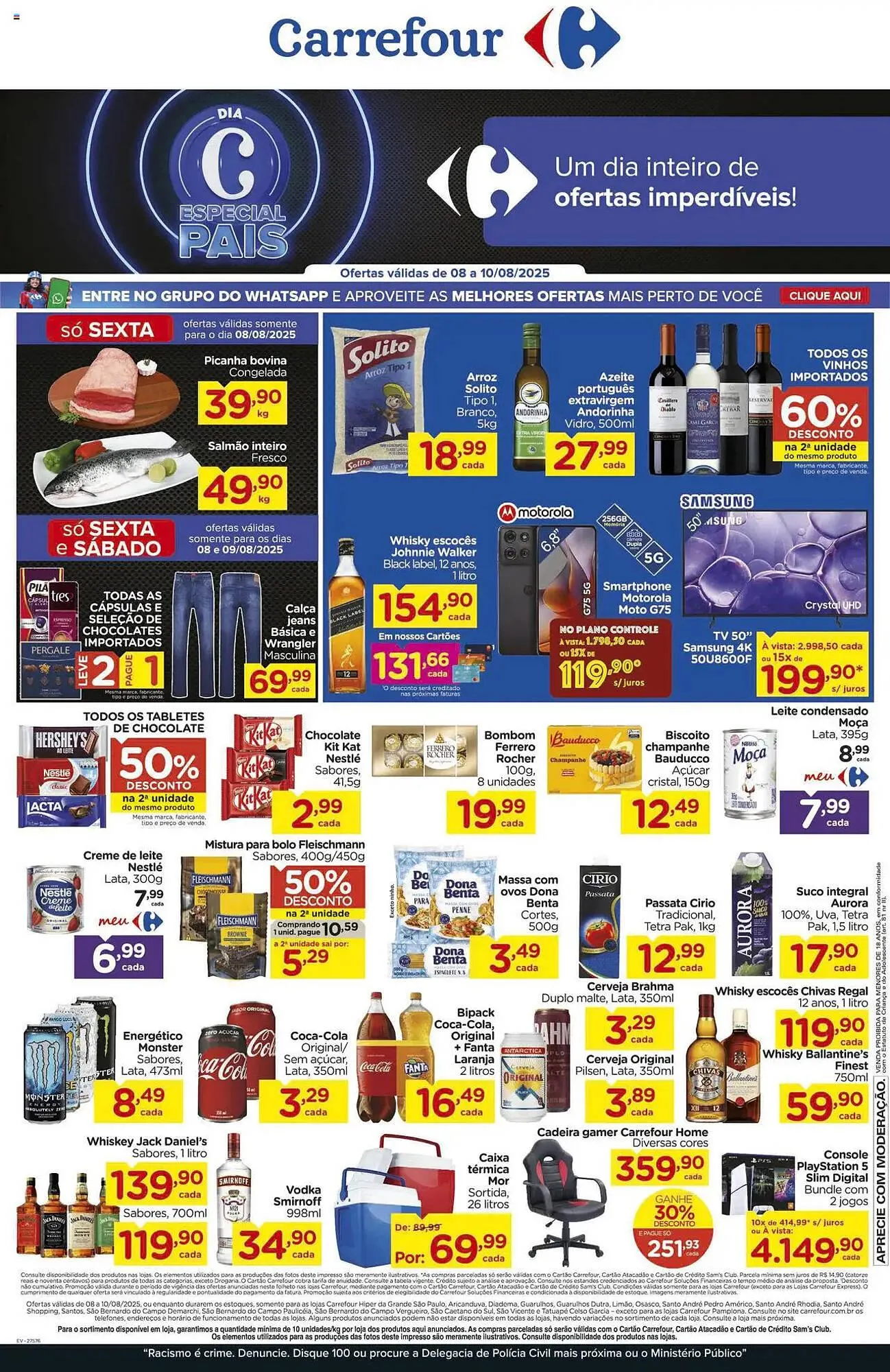 Encarte de Catálogo Carrefour 8 de agosto até 10 de agosto 2025 - Pagina 1