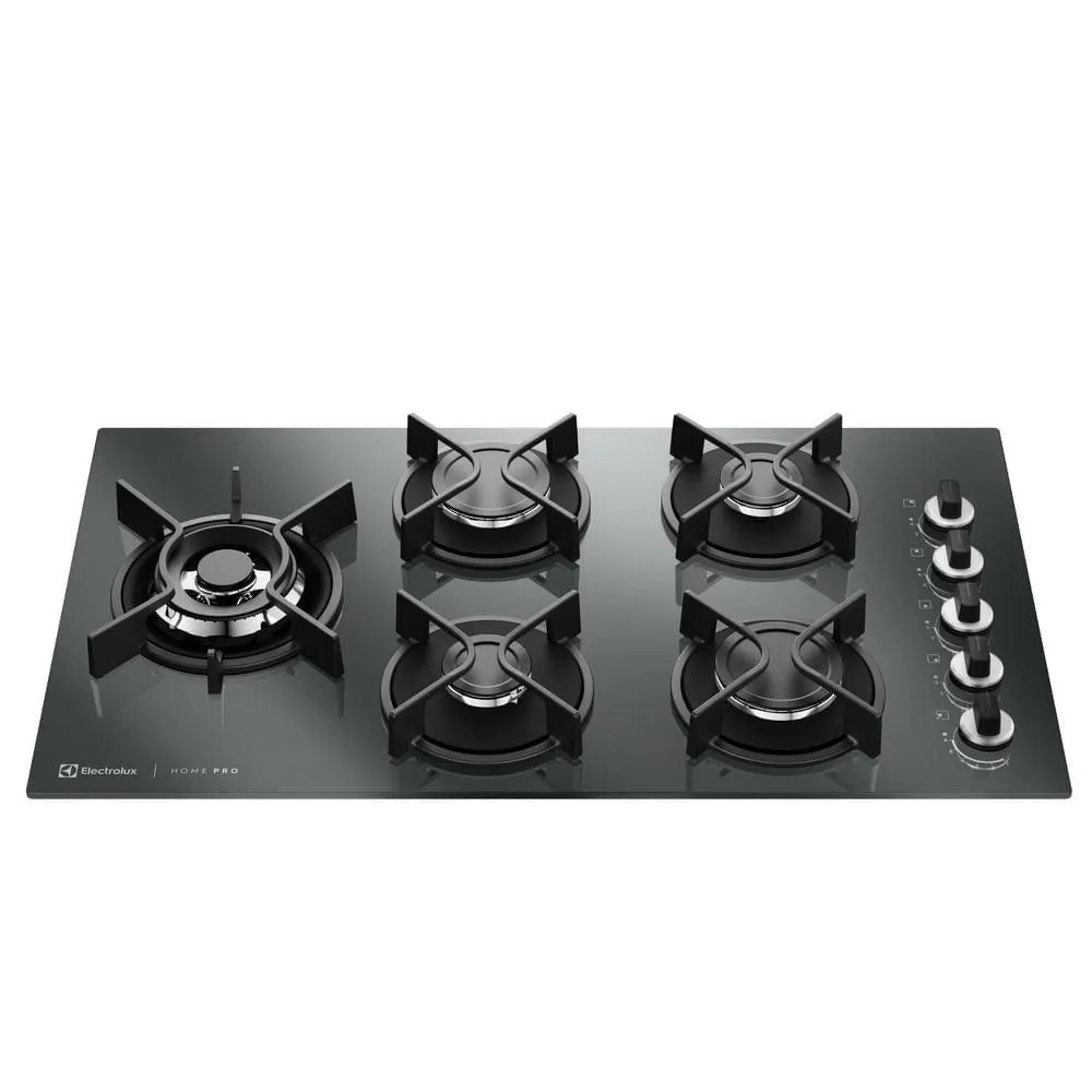 Cooktop 5 Bocas a Gás Electrolux Espelhado Home Pro ChamaPrecisa e Multi Chama (KE5HP)