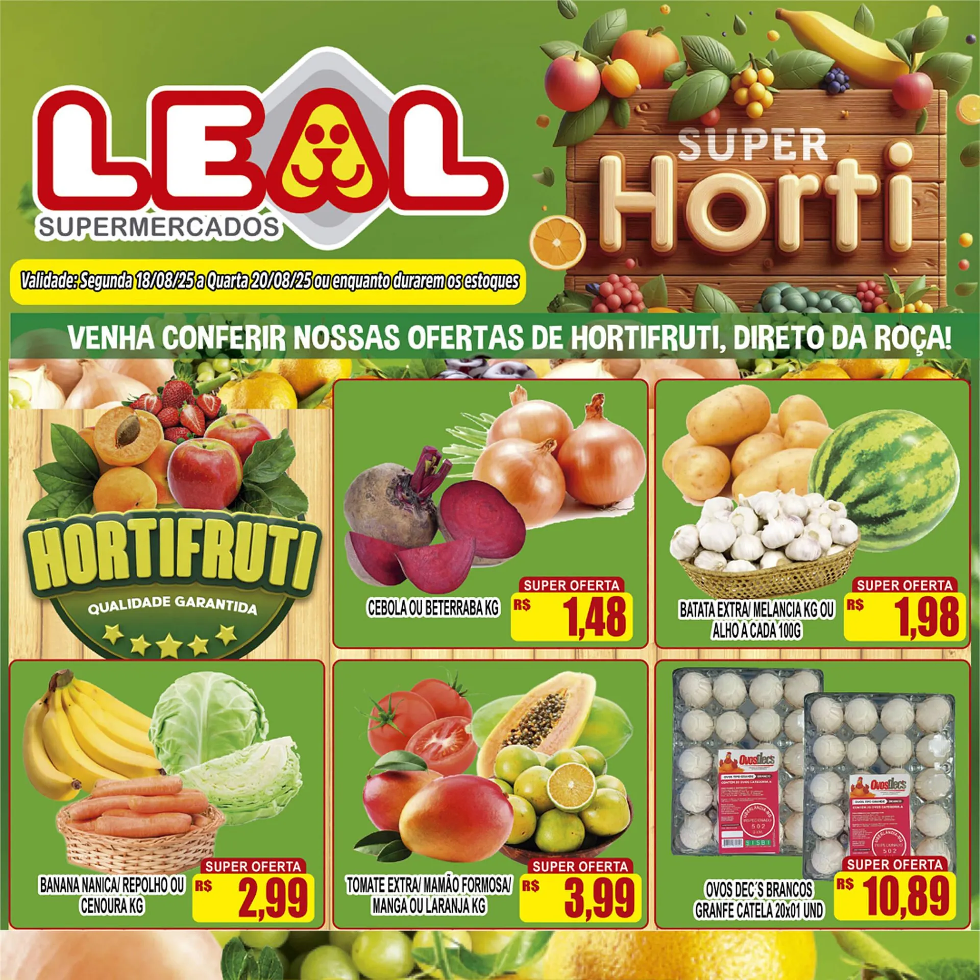 Encarte de Catálogo Supermercado leal 19 de agosto até 20 de agosto 2025 - Pagina 2