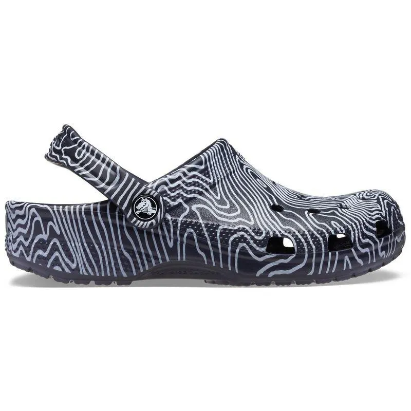 Sandália Crocs Classic Topographic Clog DEEP NAVY/MULTI