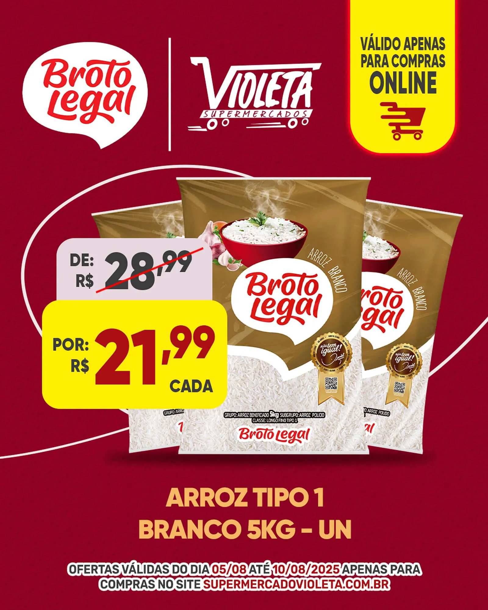 Encarte de Catálogo Violeta Supermercados 5 de agosto até 10 de agosto 2025 - Pagina 1