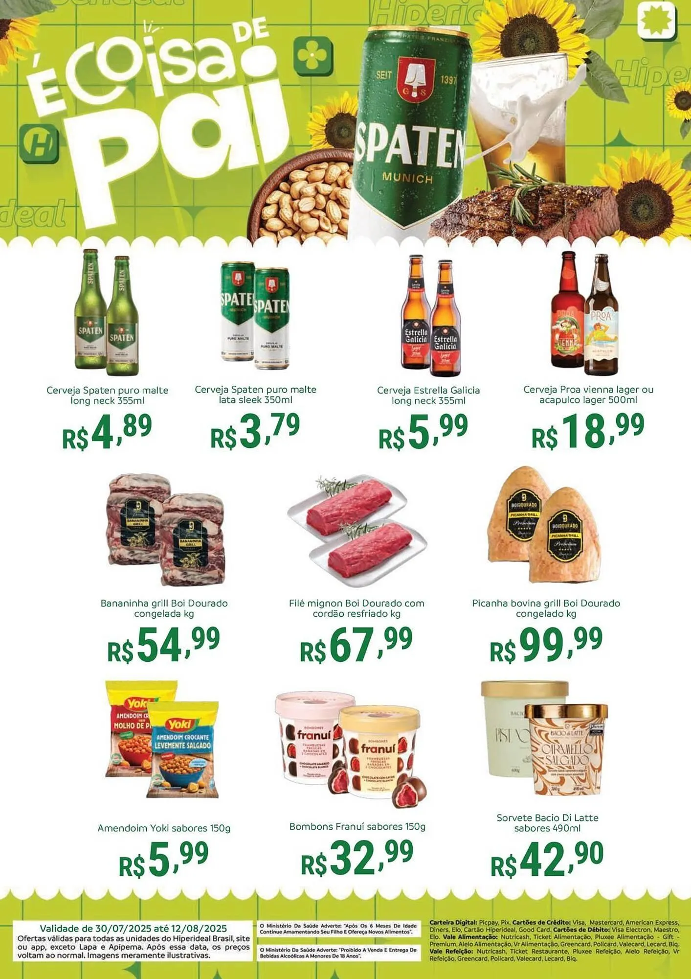 Encarte de Catálogo Hiperideal Supermercados 30 de julho até 12 de agosto 2025 - Pagina 2
