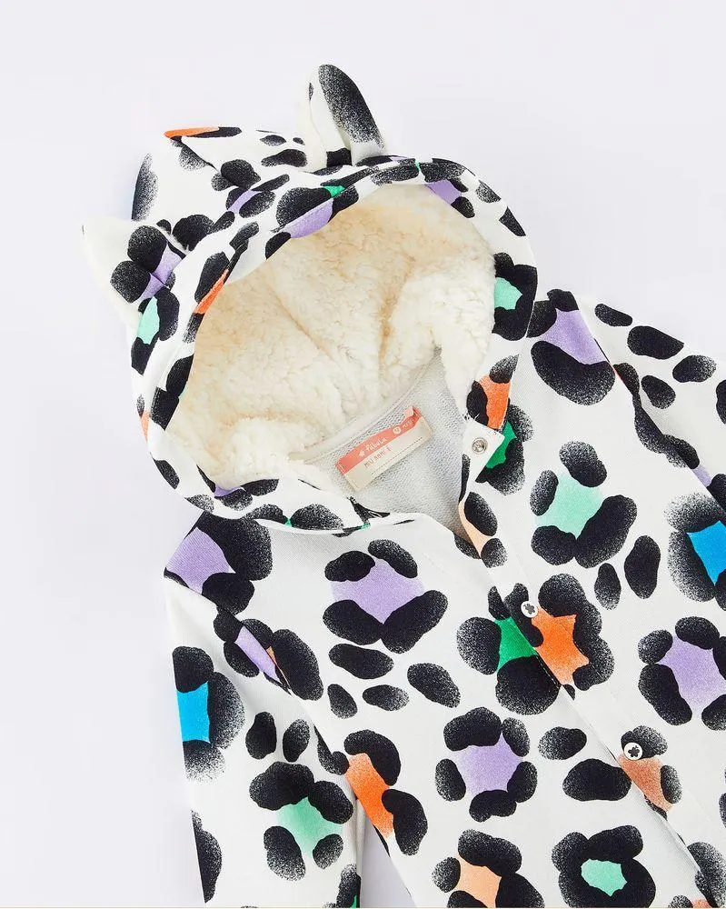 Macacão Bebe Moletom Onça Jet