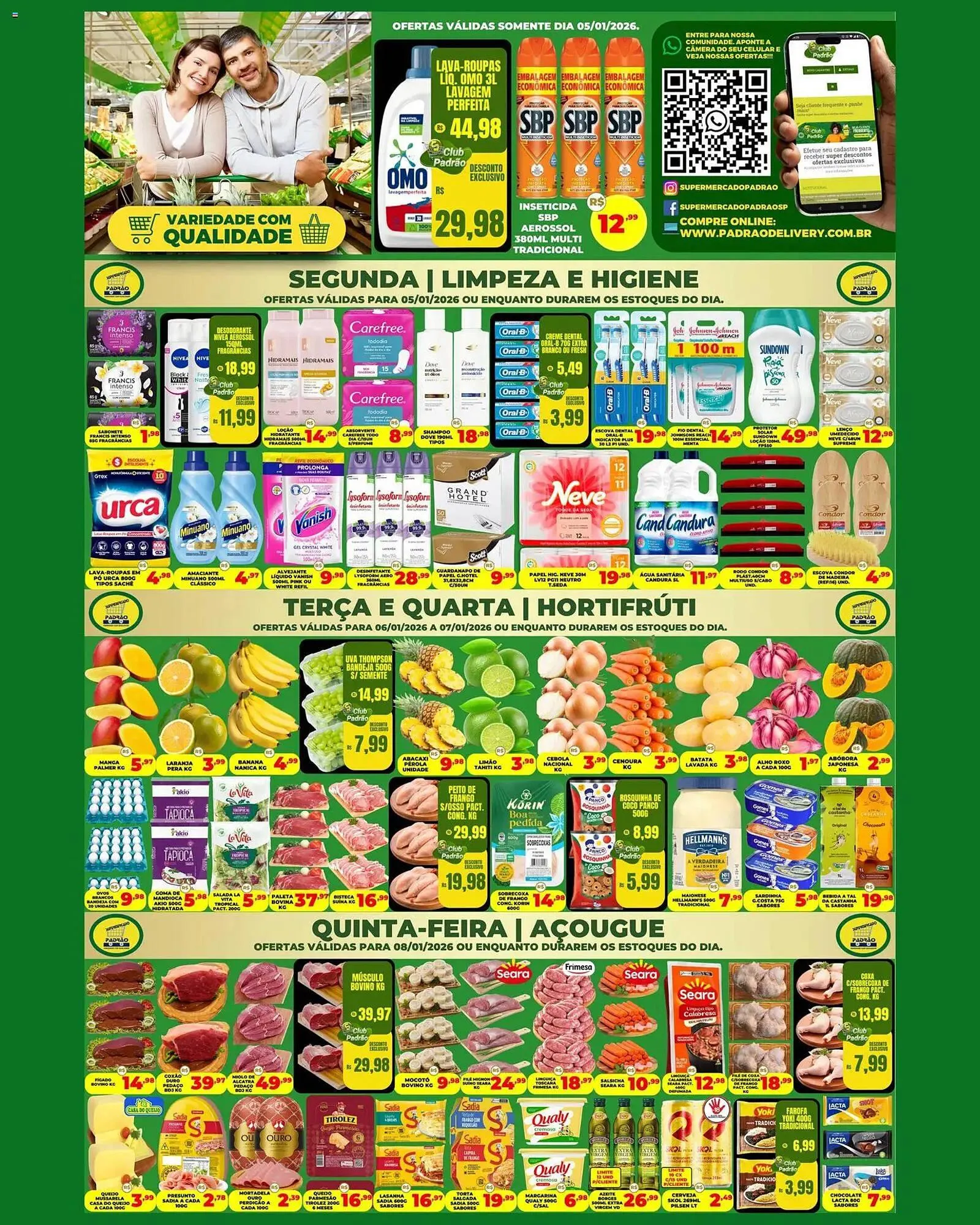 Encarte de Folheto Supermercado Padrão 5 de janeiro até 9 de janeiro 2026 - Pagina 1