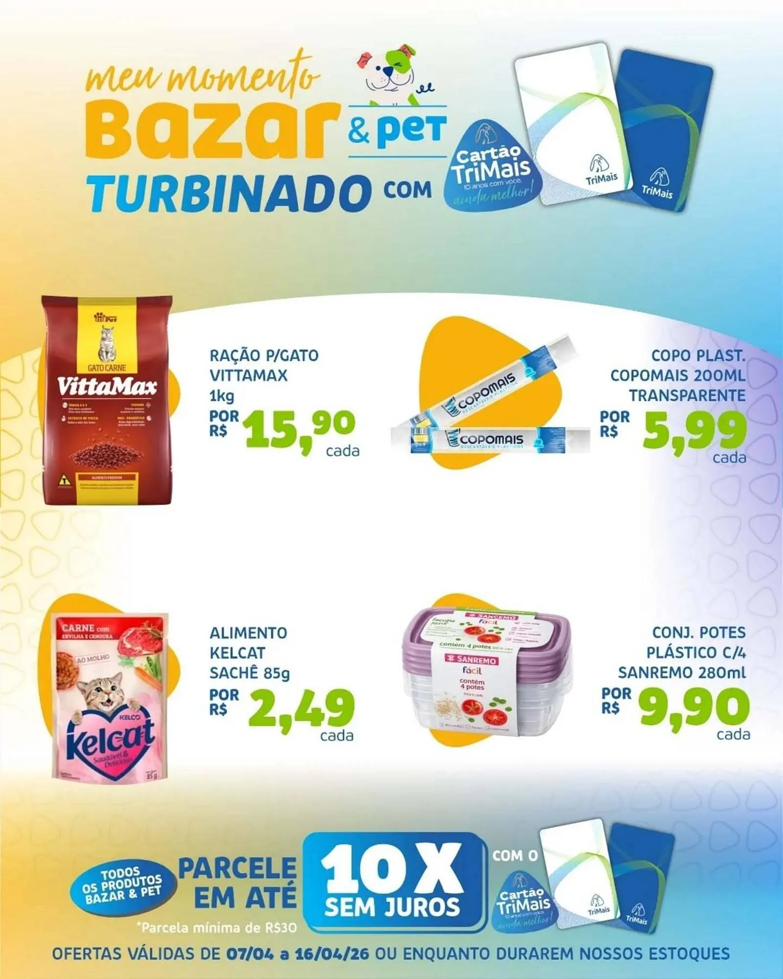 Encarte de Catálogo Trimais Supermercado 10 de abril até 16 de abril 2026 - Pagina 1