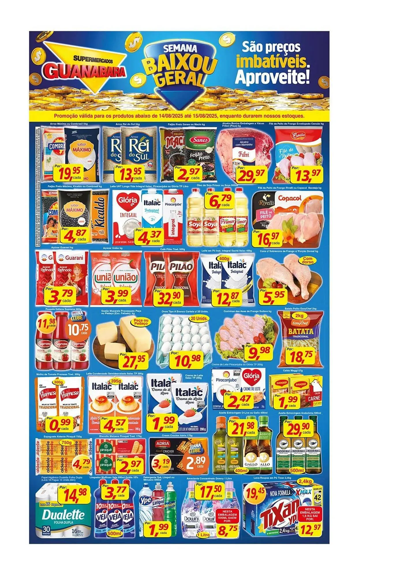 Encarte de Catálogo Supermercados Guanabara 14 de agosto até 15 de agosto 2025 - Pagina 1