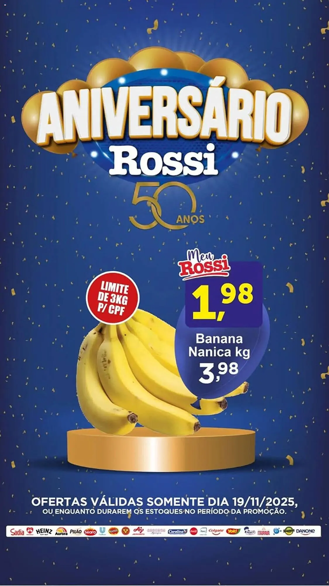 Encarte de Folheto Rossi Supermercado 19 de novembro até 20 de novembro 2025 - Pagina 1