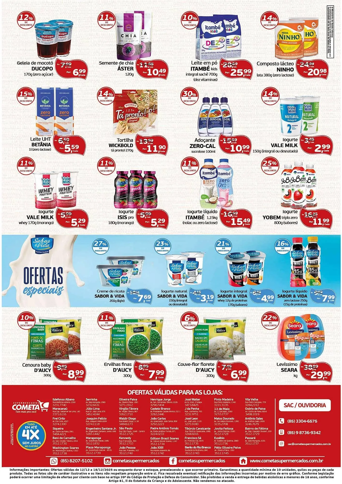 Encarte de Encarte Cometa Supermercados 12 de dezembro até 18 de dezembro 2025 - Pagina 2