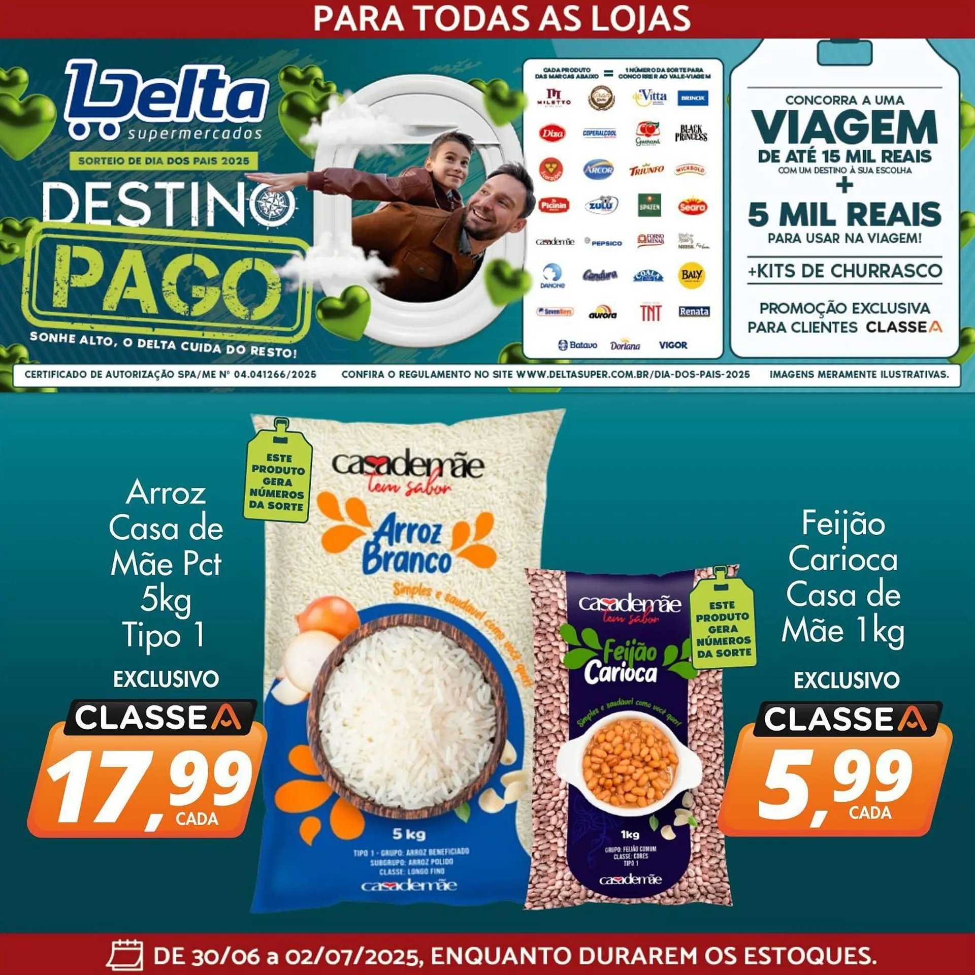 Encarte de Catálogo Delta Supermercados 30 de junho até 2 de julho 2025 - Pagina 1