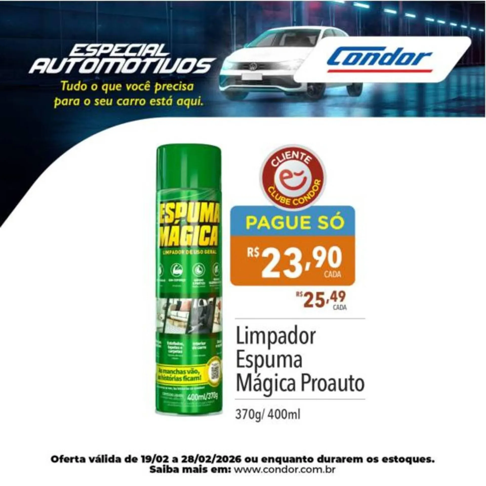 Encarte de Catálogo Supermercados Condor 19 de fevereiro até 28 de fevereiro 2026 - Pagina 26