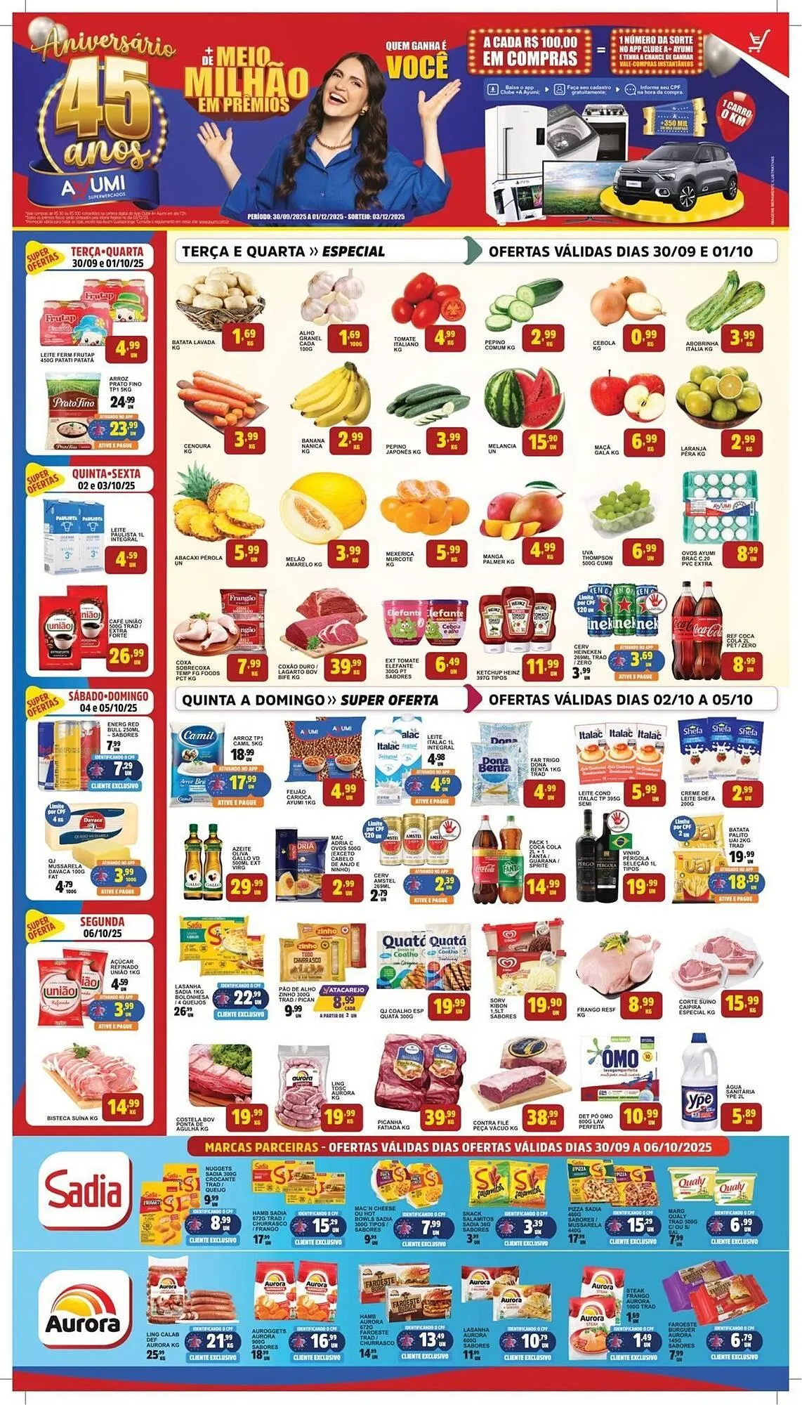 Encarte de Folheto Ayumi Supermercados 2 de outubro até 6 de outubro 2025 - Pagina 1