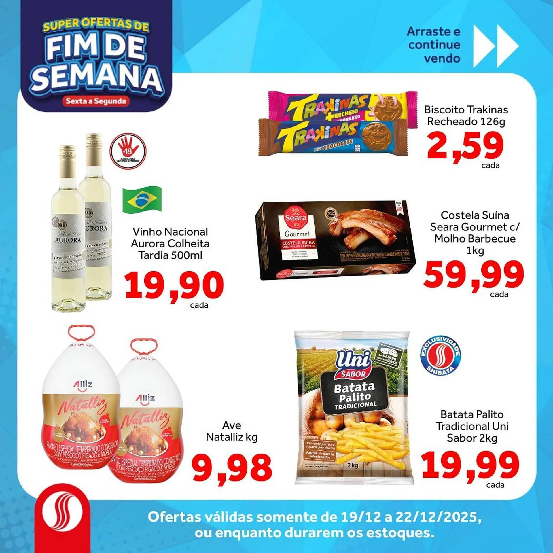 Encarte de Folheto Shibata Supermercados 19 de dezembro até 22 de dezembro 2025 - Pagina 3