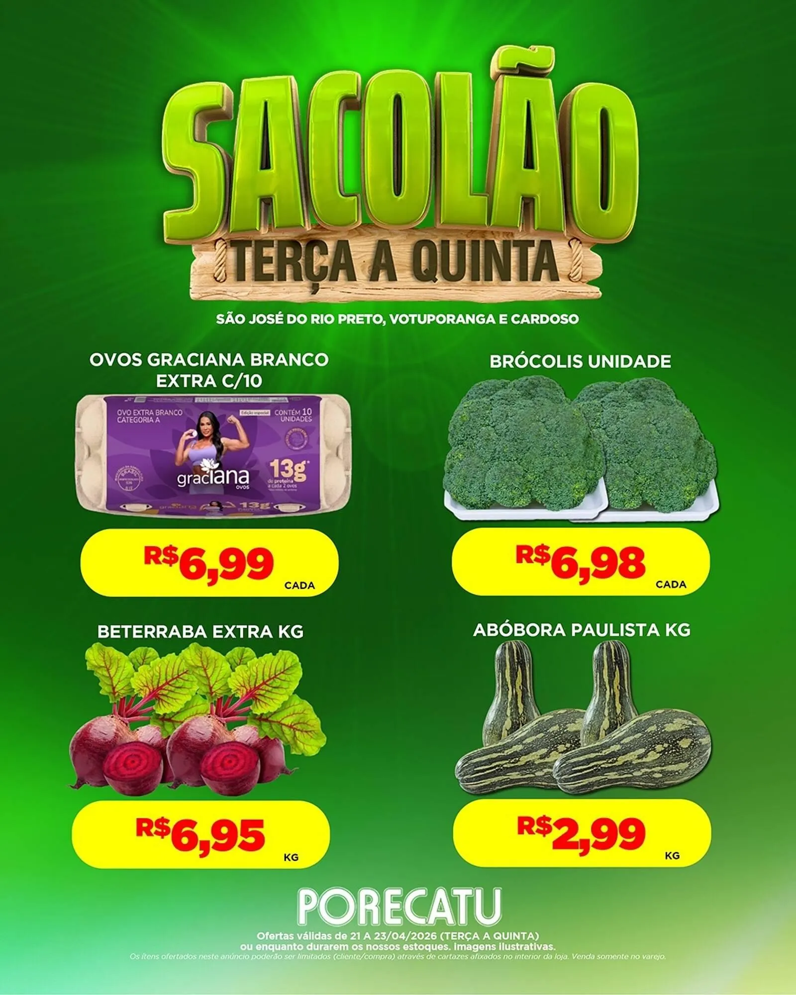 Encarte de Catálogo Supermercado Porecatu 21 de abril até 23 de abril 2026 - Pagina 3
