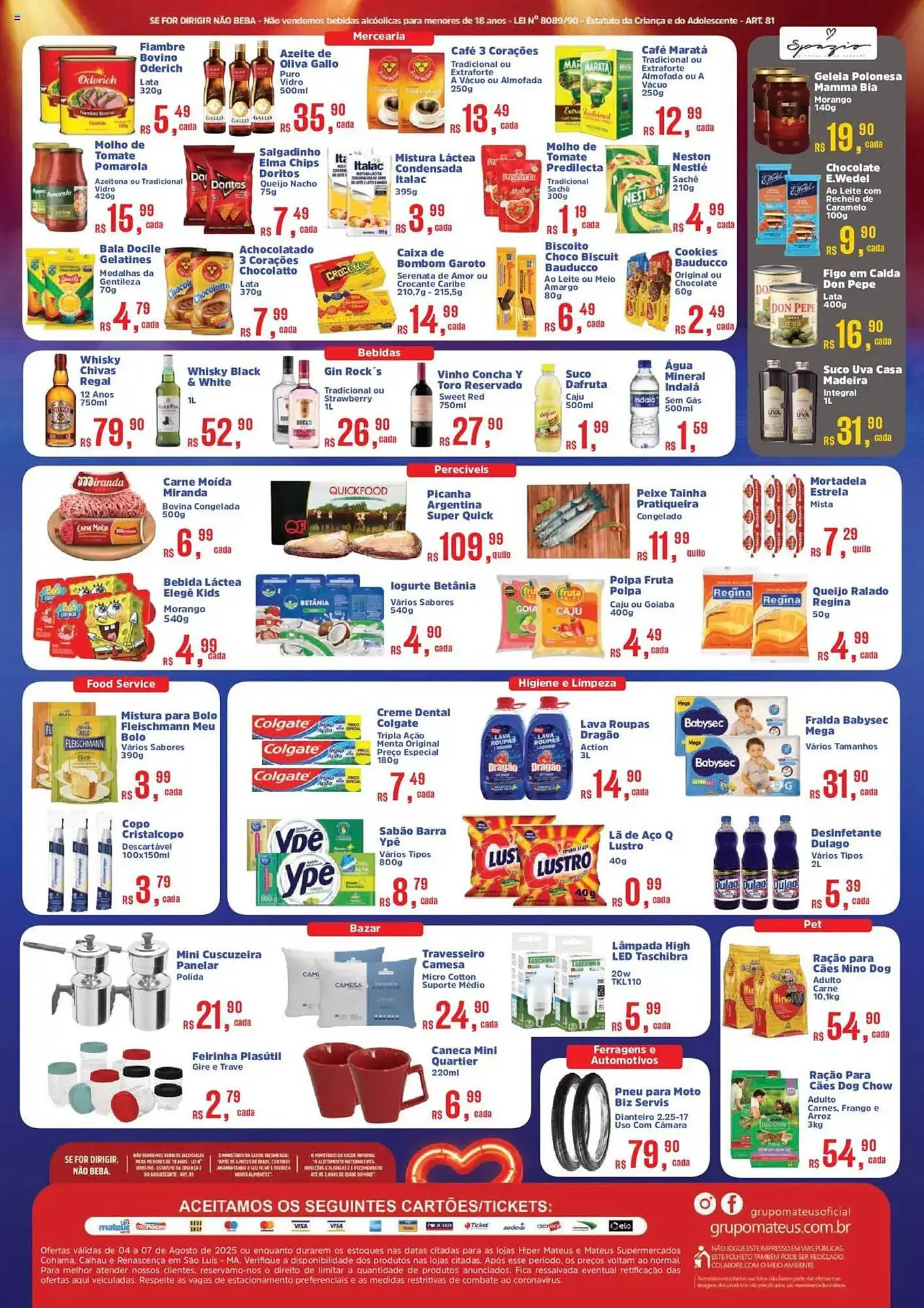 Encarte de Catálogo Supermercados Mateus 4 de agosto até 7 de agosto 2025 - Pagina 2