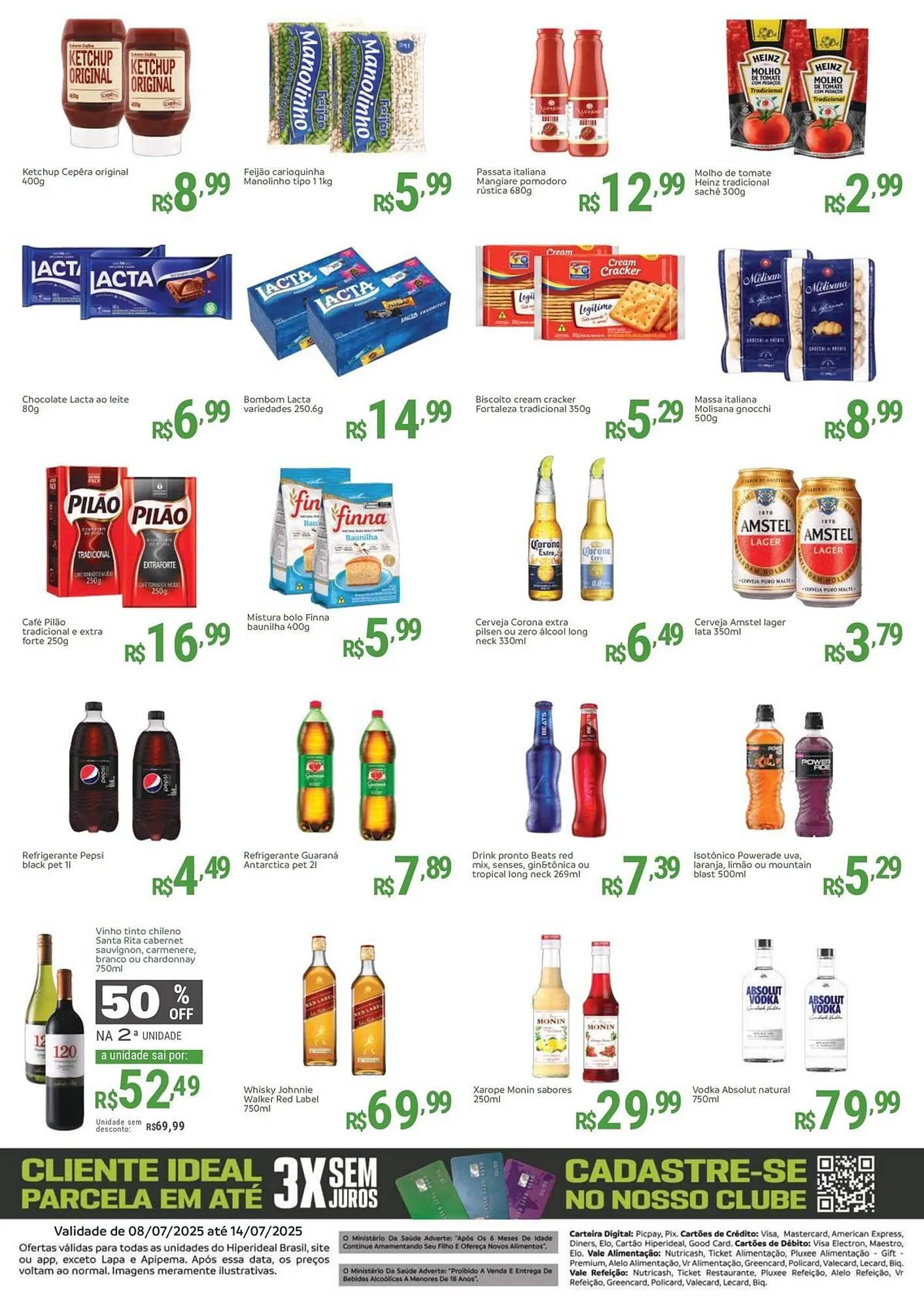 Encarte de Catálogo Hiperideal Supermercados 7 de julho até 14 de julho 2025 - Pagina 3