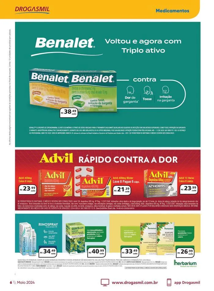 Encarte de Aniversário Drogasmil  3 de maio até 2 de junho 2024 - Pagina 6