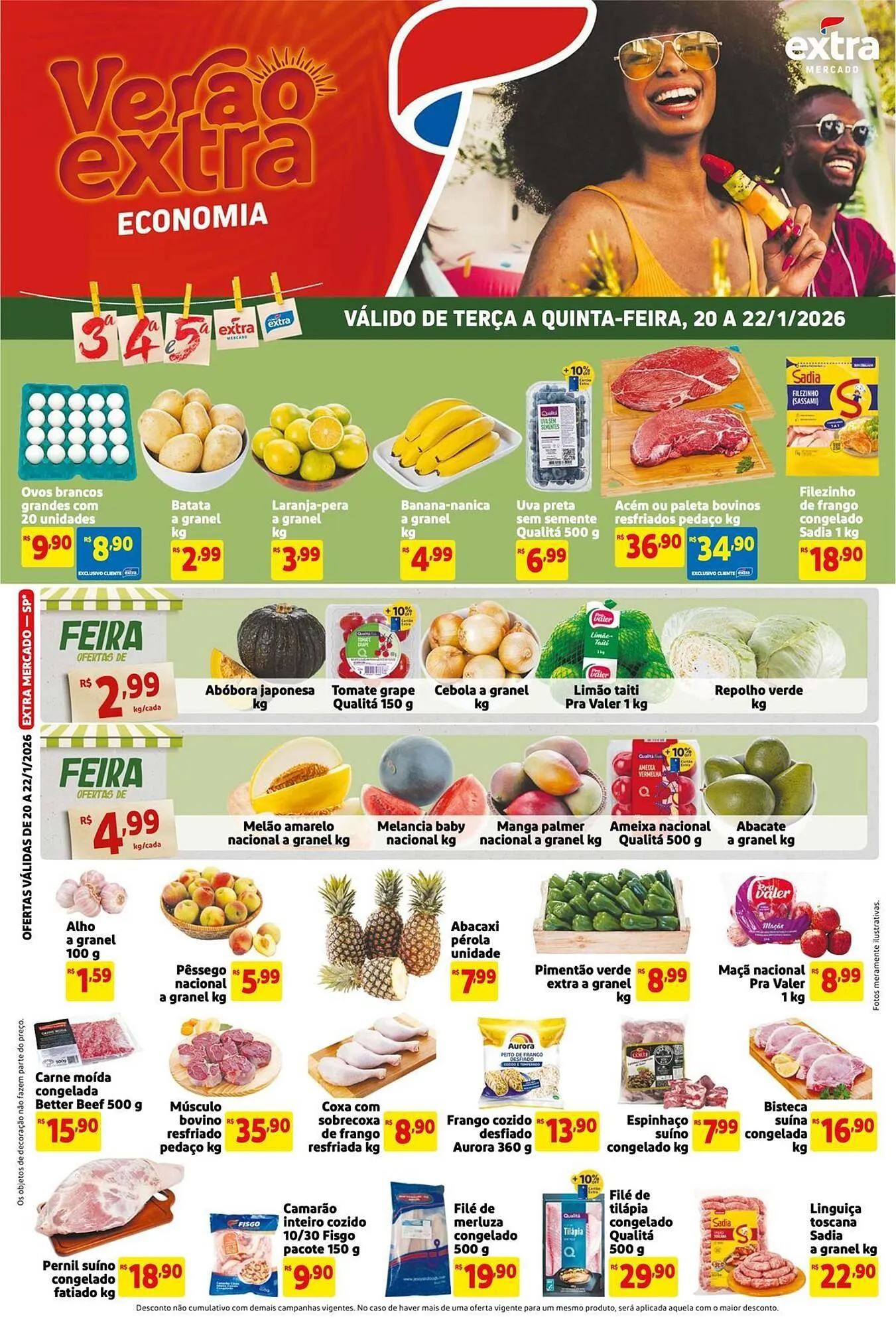 Encarte de Catálogo Extra 20 de janeiro até 22 de janeiro 2026 - Pagina 1