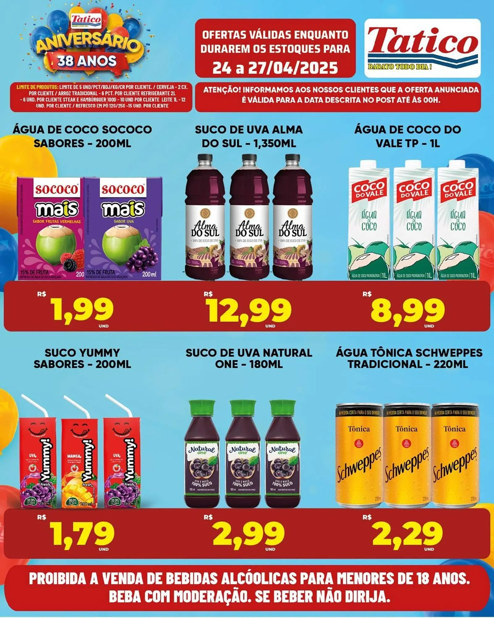 Encarte de Catálogo Tatico 24 de abril até 28 de abril 2025 - Pagina 1