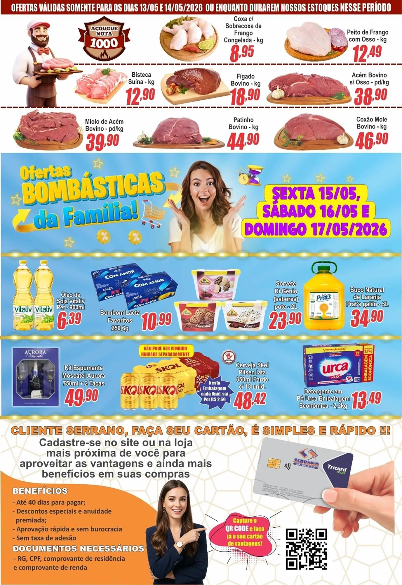Encarte de Catálogo Serrano Supermercado 12 de maio até 19 de maio 2026 - Pagina 2