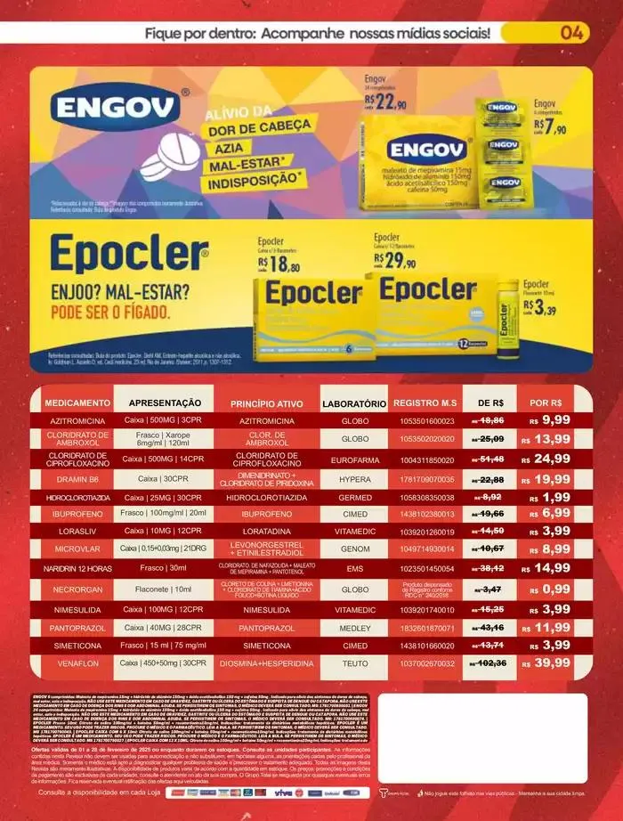 Encarte de Encarte Drogaria Total 4 de fevereiro até 28 de fevereiro 2025 - Pagina 4