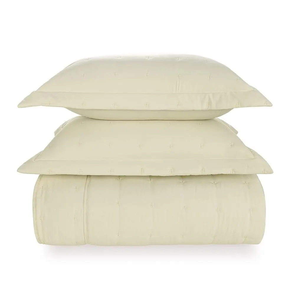 Kit Colcha King 3 Peças Serena Natural 290x260cm - Karsten