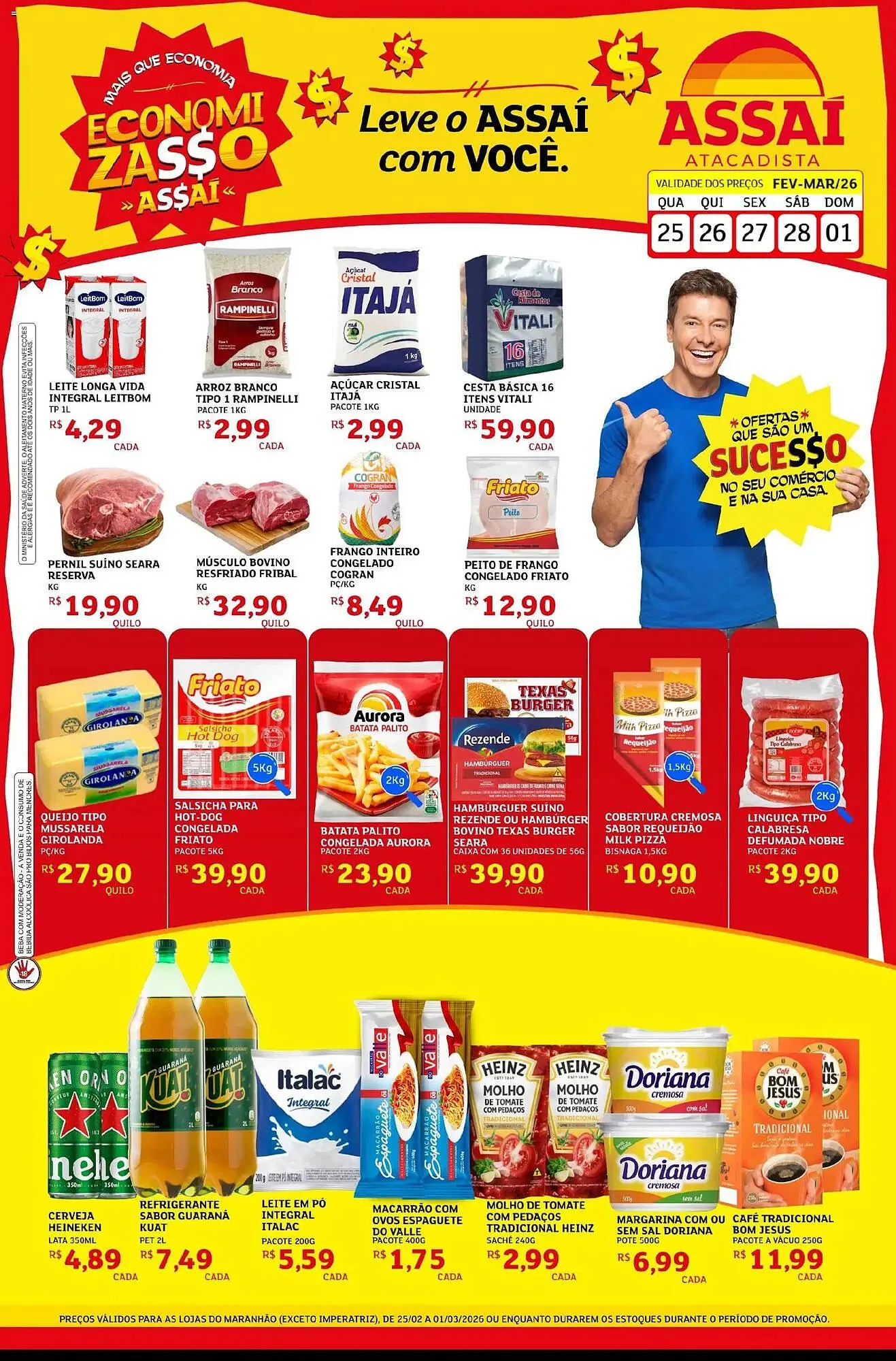 Encarte de Encarte Assaí Atacadista 25 de fevereiro até 1 de março 2026 - Pagina 1