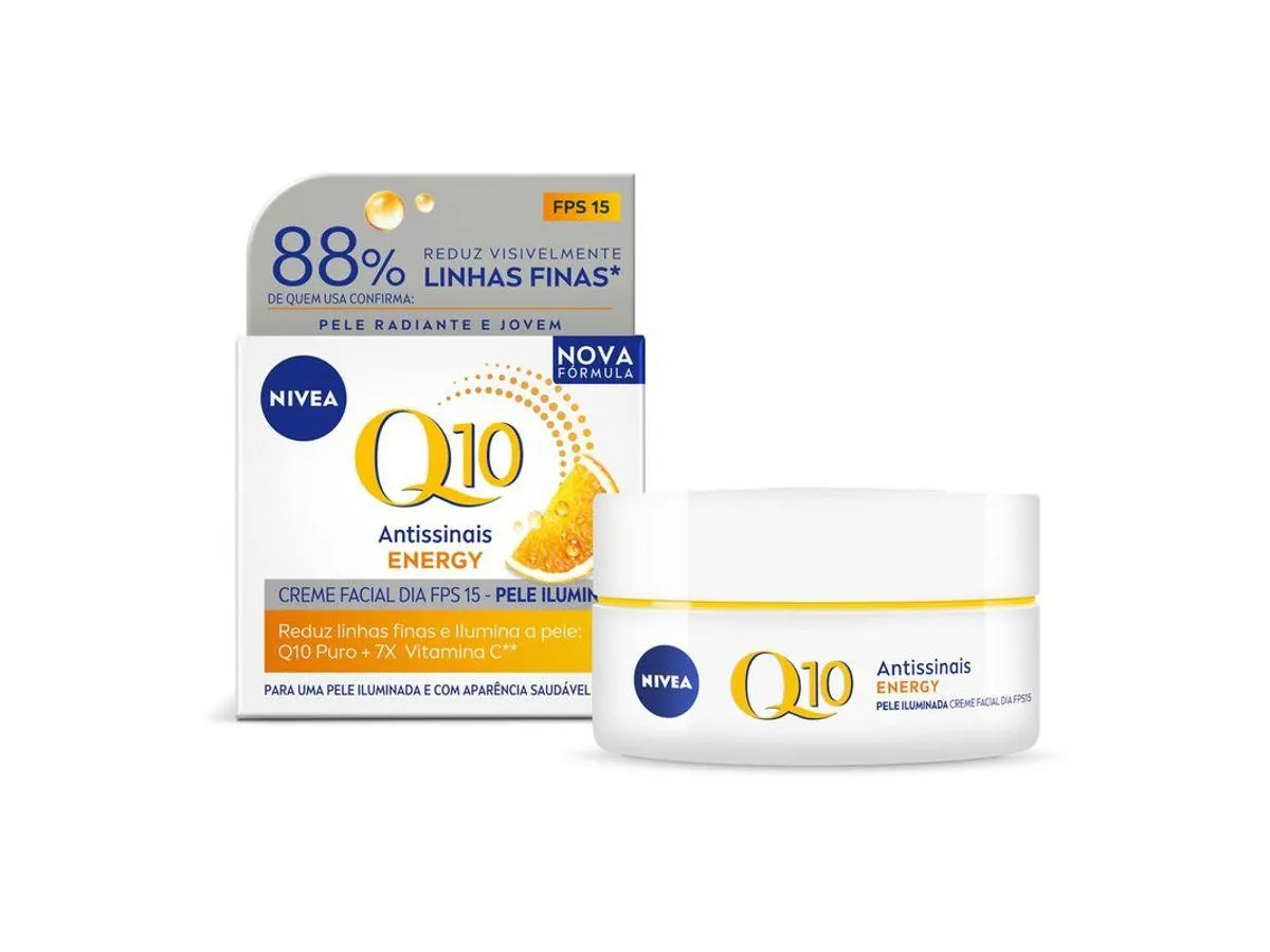 Creme Facial Antissinais Nivea Q10 Energy Dia FPS15 50g