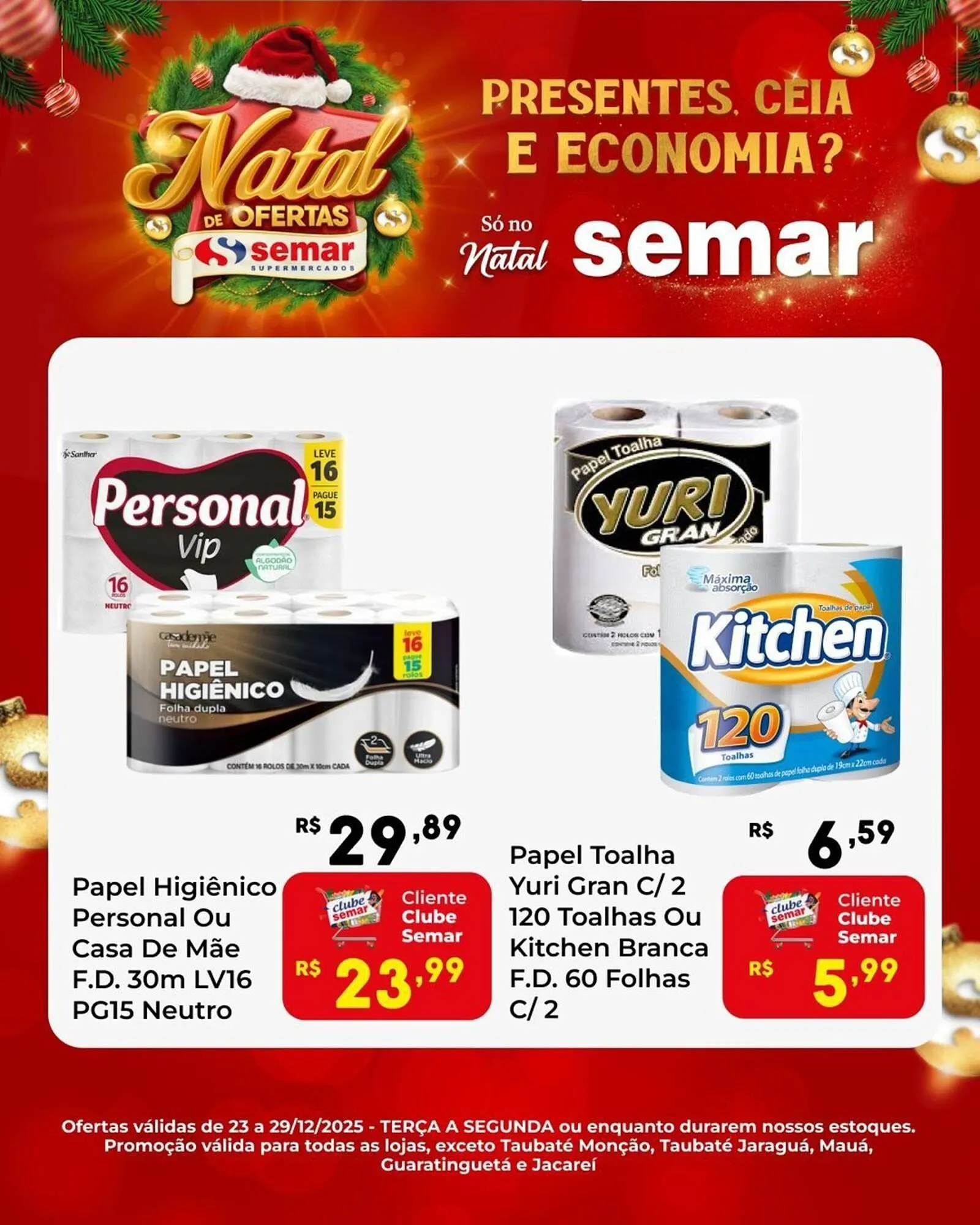 Encarte de Folheto Semar Supermercado 23 de dezembro até 29 de dezembro 2025 - Pagina 8