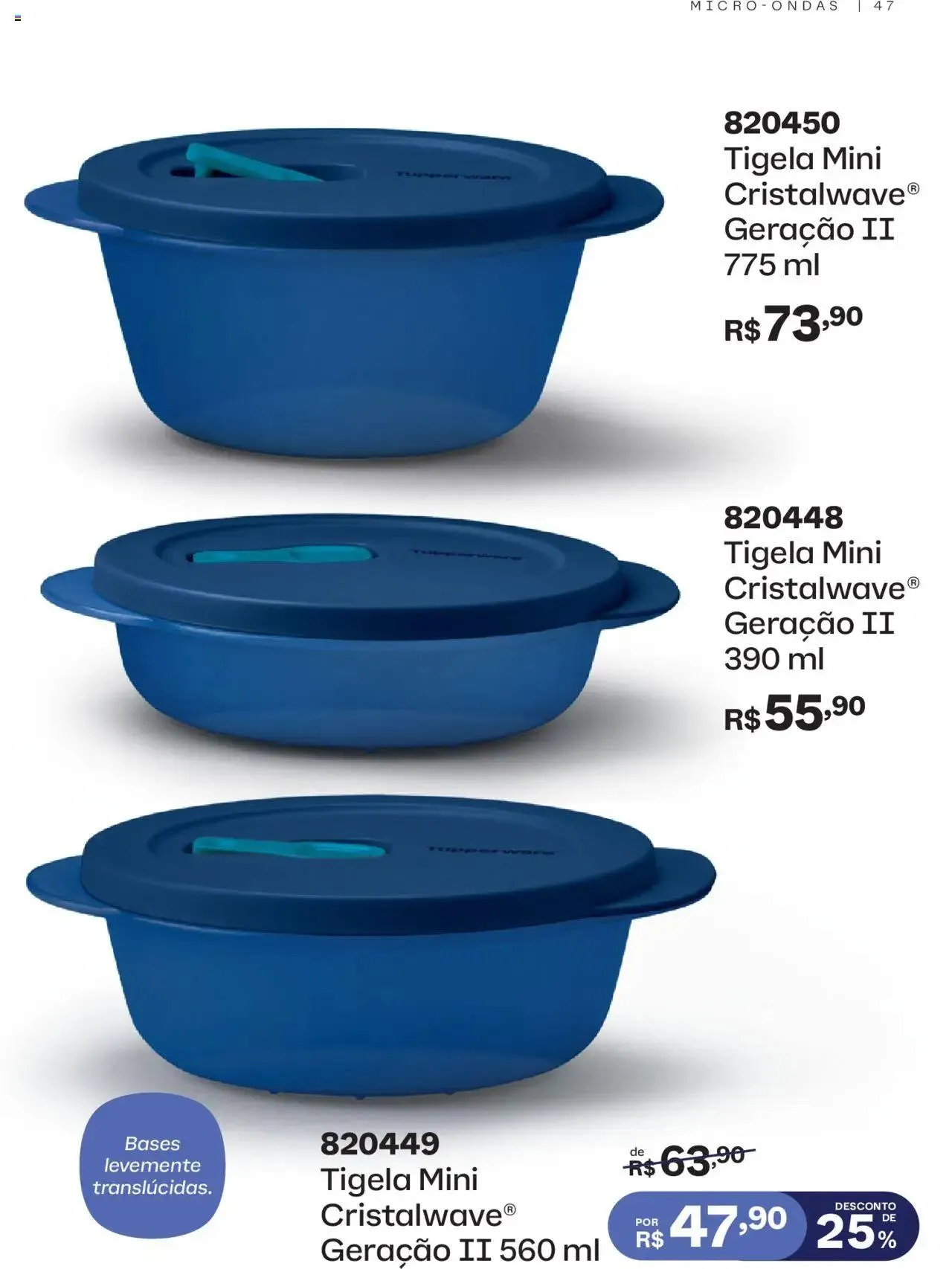 Encarte de Tupperware - Catálogo Vitrine 03 1 de março até 31 de março 2025 - Pagina 47