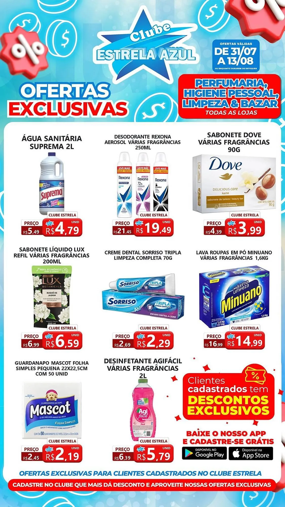 Encarte de Catálogo Supermercado Estrela Azul 31 de julho até 13 de agosto 2025 - Pagina 12