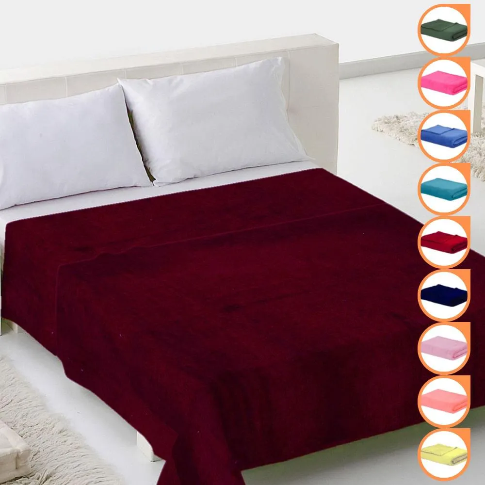 Manta Casal Flannel Cores Sortidas 180x220cm PY23450 - Arte Cazza