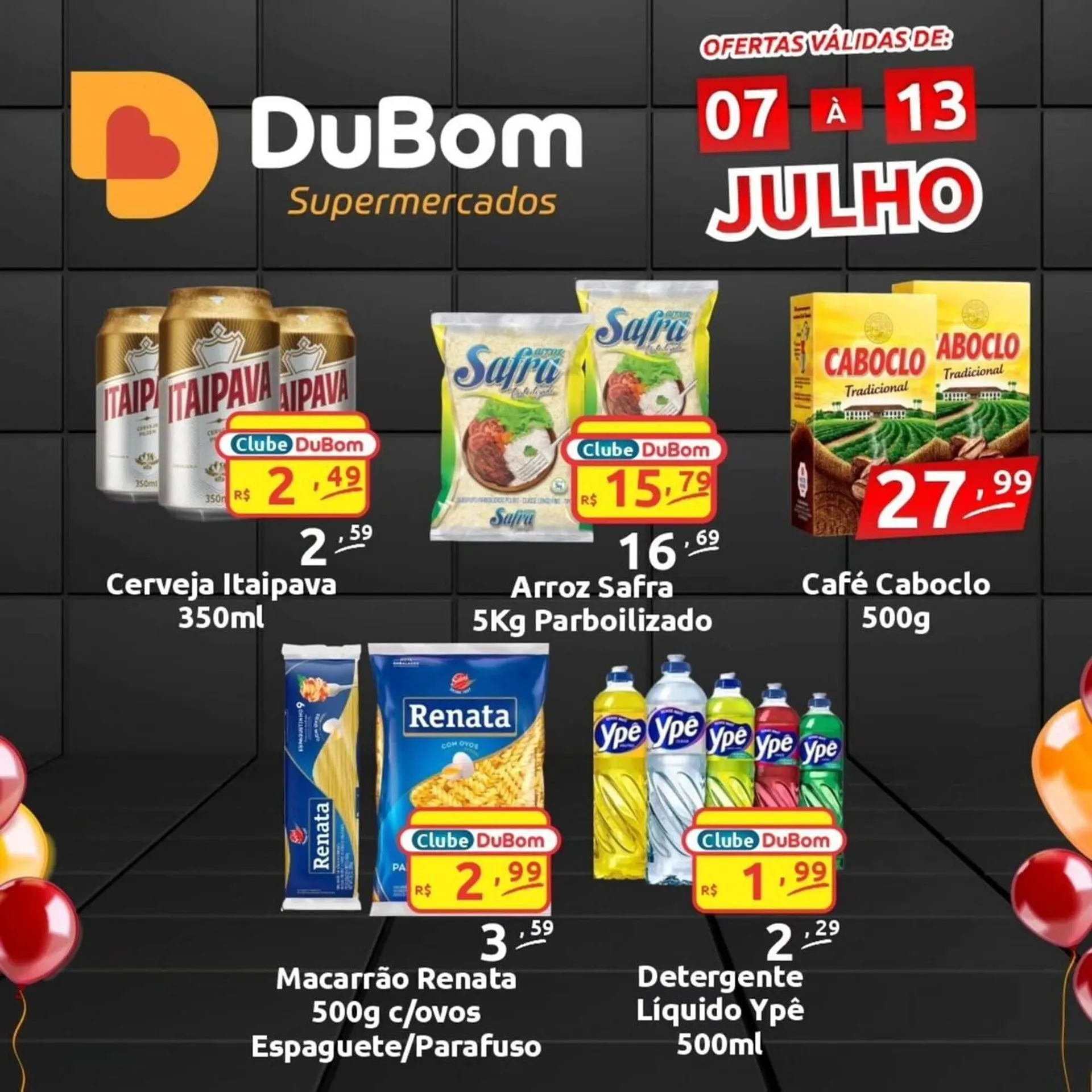 Encarte de Catálogo Dubom Supermercados 7 de julho até 13 de julho 2025 - Pagina 1