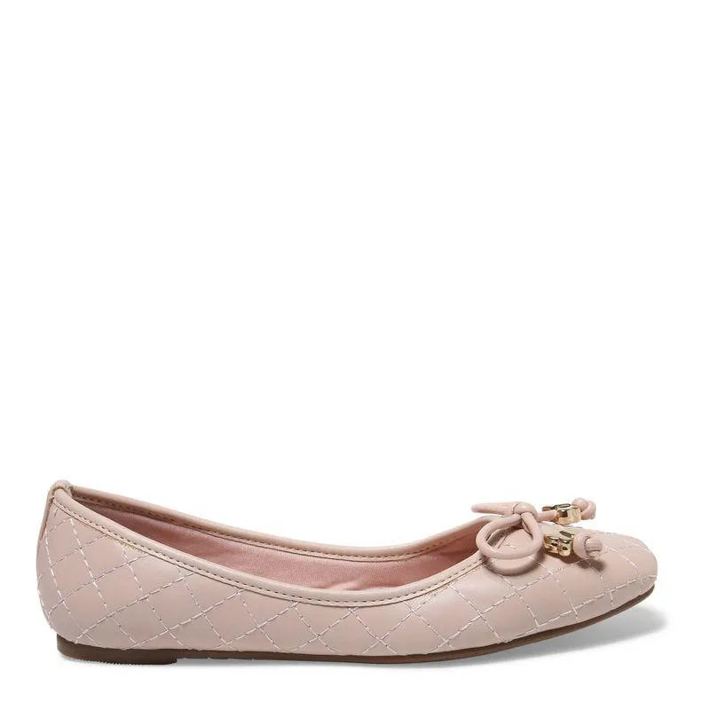 Sapatilha Infantil Rosa Claro Flat Laço