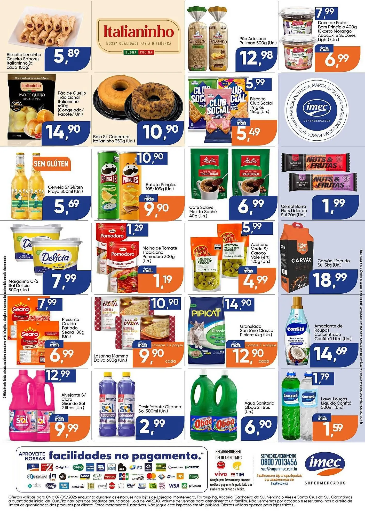 Encarte de Catálogo Imec Supermercados 4 de maio até 7 de maio 2026 - Pagina 2