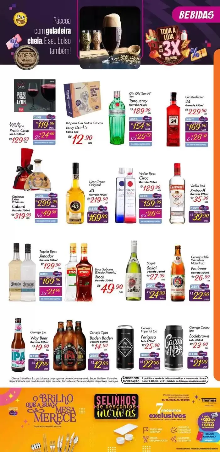 Encarte de Promoções especiais em andamento 4 de abril até 13 de abril 2025 - Pagina 13