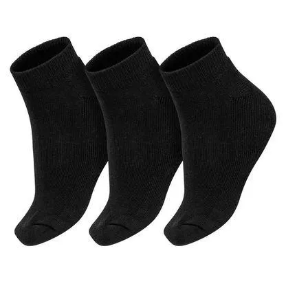 Meia ASICS Basic - Pack com 3 pares - Unissex - Preta