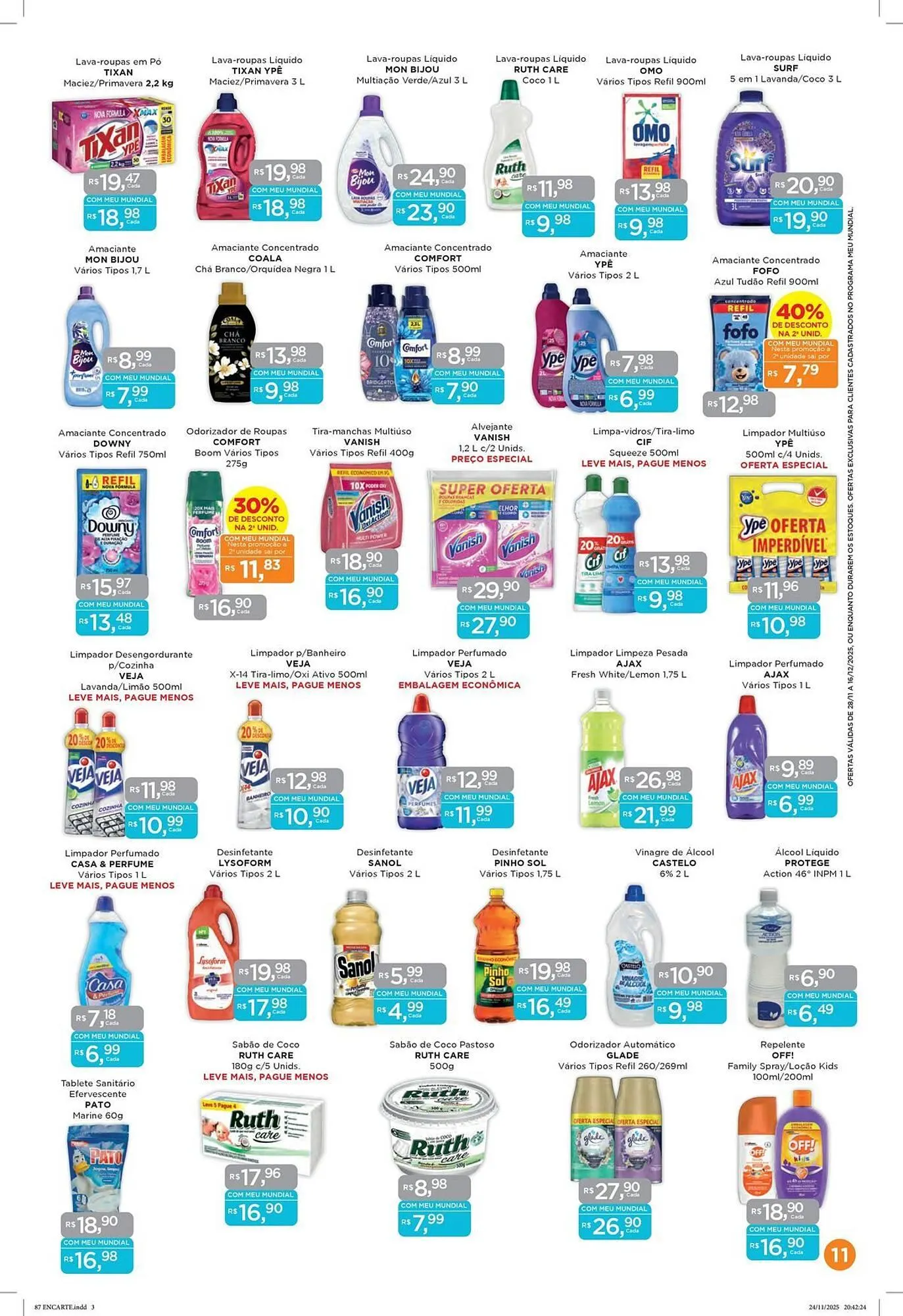 Encarte de Encarte Supermercados Mundial 28 de novembro até 16 de dezembro 2025 - Pagina 11
