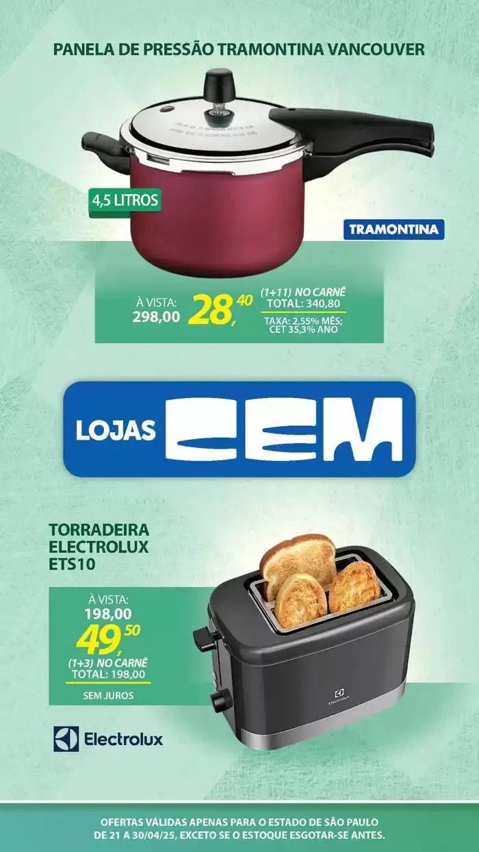 Encarte de Encarte Lojas Cem 18 de abril até 30 de abril 2025 - Pagina 78
