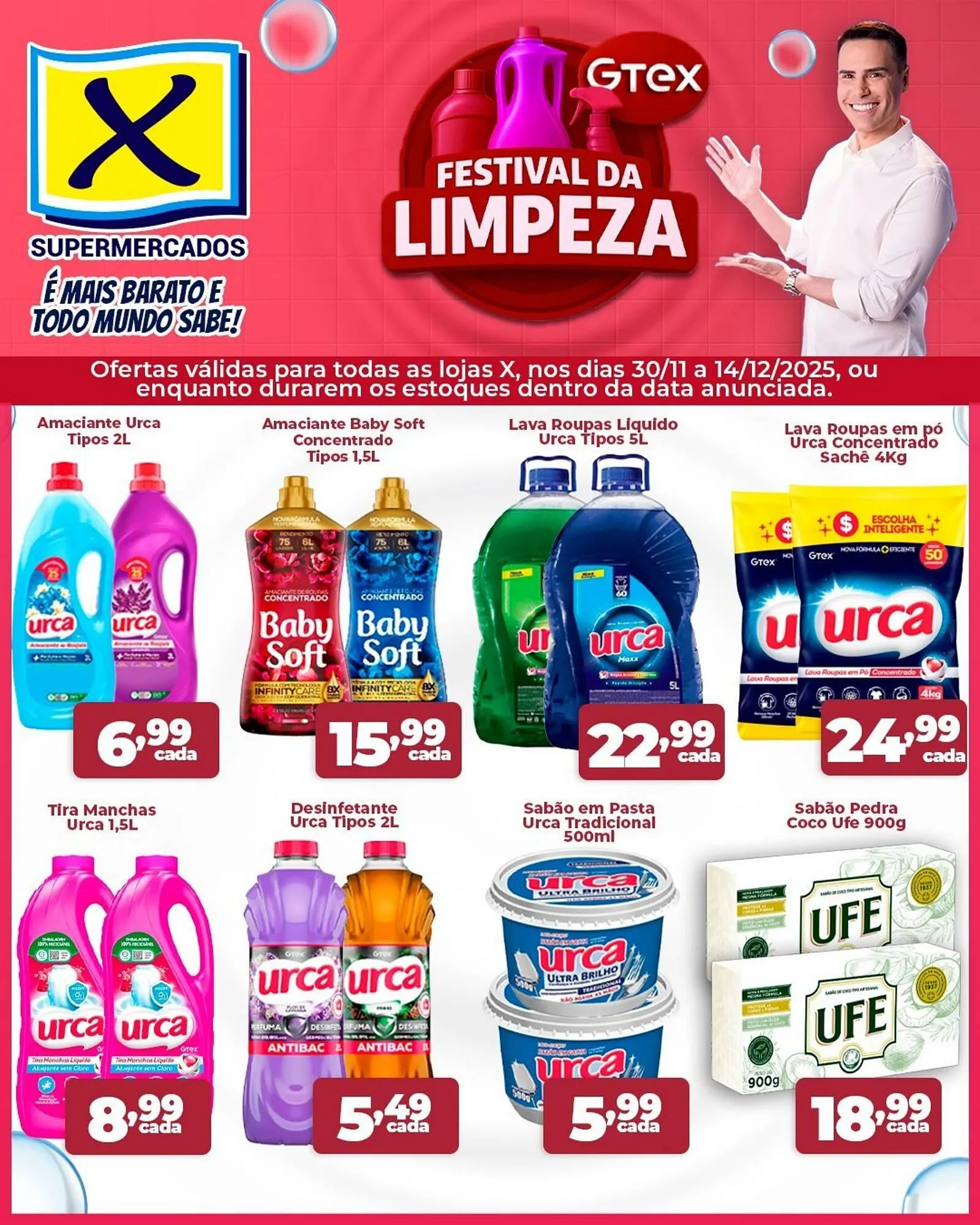 Encarte de Folheto X Supermercados 1 de dezembro até 14 de dezembro 2025 - Pagina 1