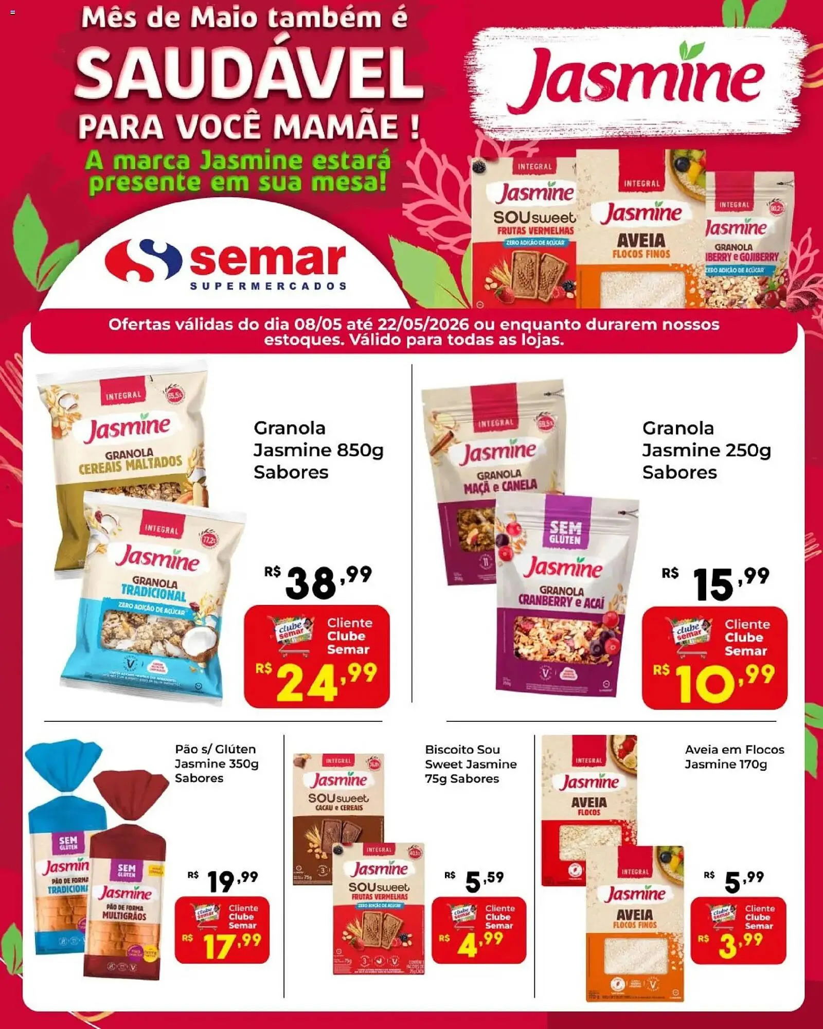 Encarte de Folheto Semar Supermercado 8 de maio até 22 de maio 2026 - Pagina 1