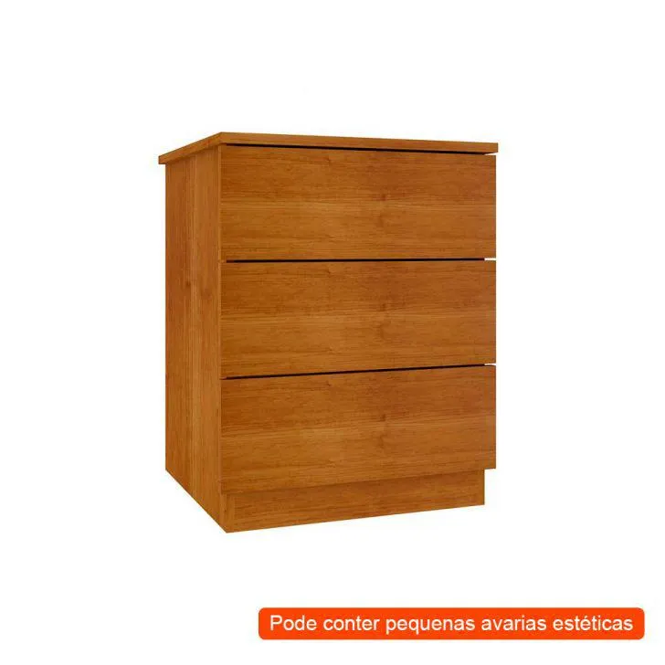 [OUTLET] Mesa de Cabeceira Veronna 3 GV Cinamomo