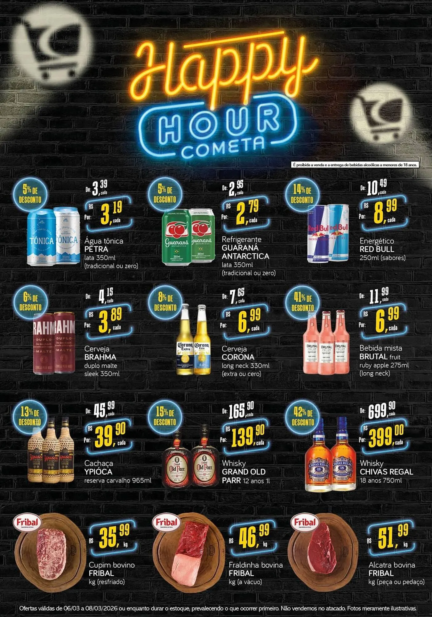 Encarte de Encarte Cometa Supermercados 6 de março até 8 de março 2026 - Pagina 1