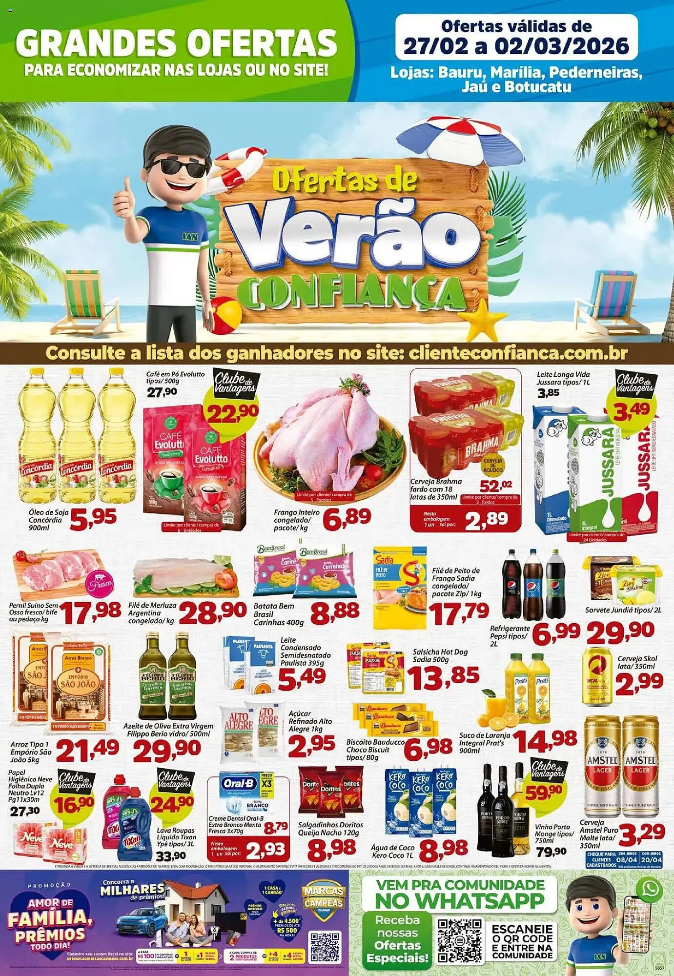 Encarte de Catálogo Confiança Supermercados 27 de fevereiro até 2 de março 2026 - Pagina 1