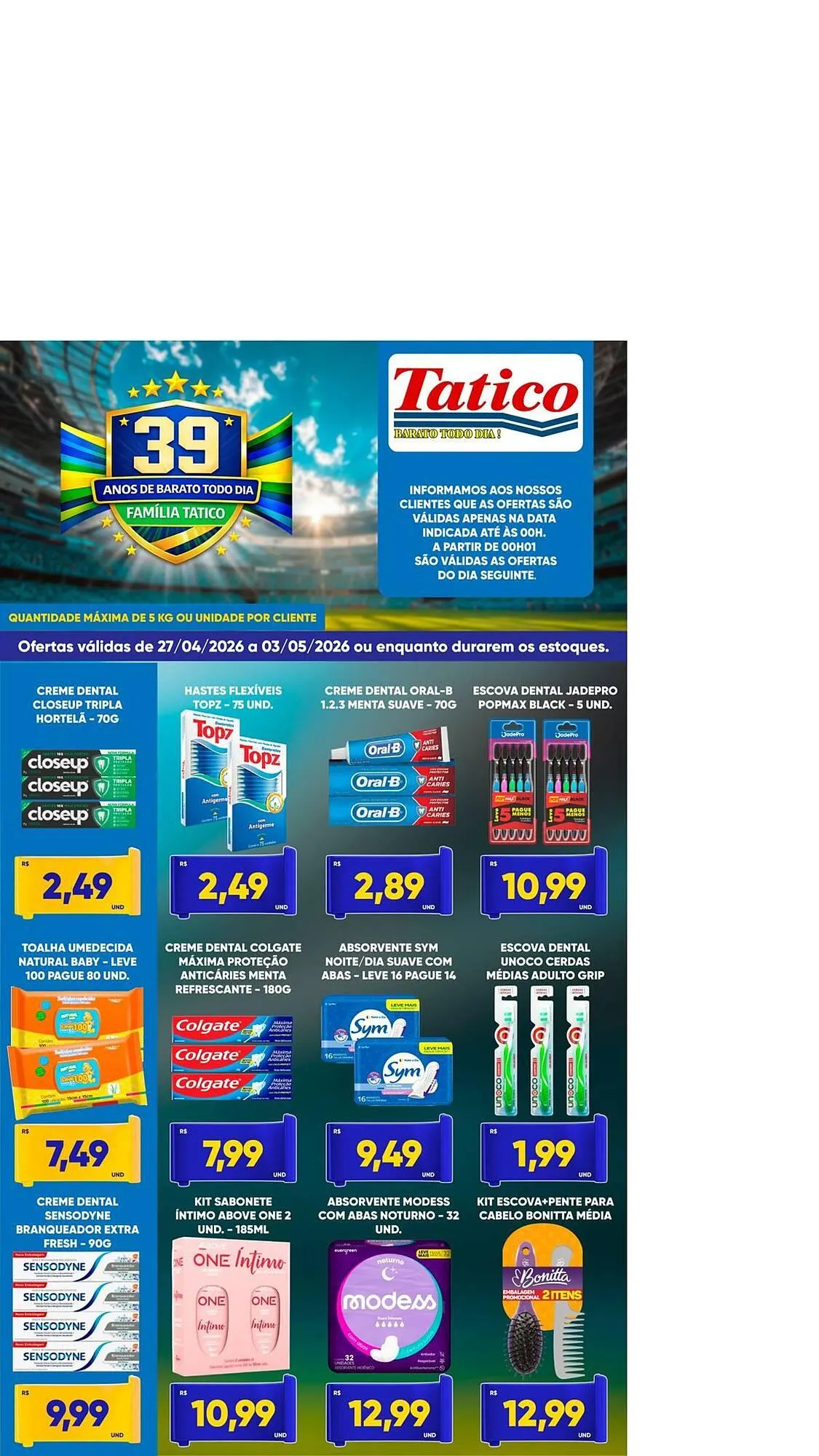 Encarte de Tabloide Tatico 27 de abril até 3 de maio 2026 - Pagina 6