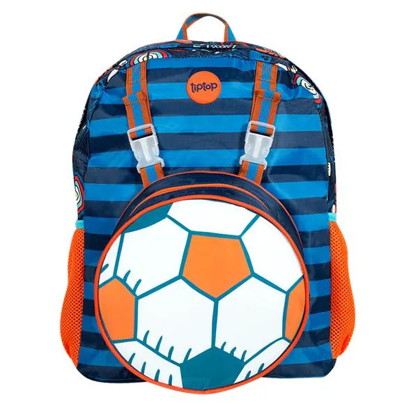 mochila com lancheira escolar infantil esporte tip top