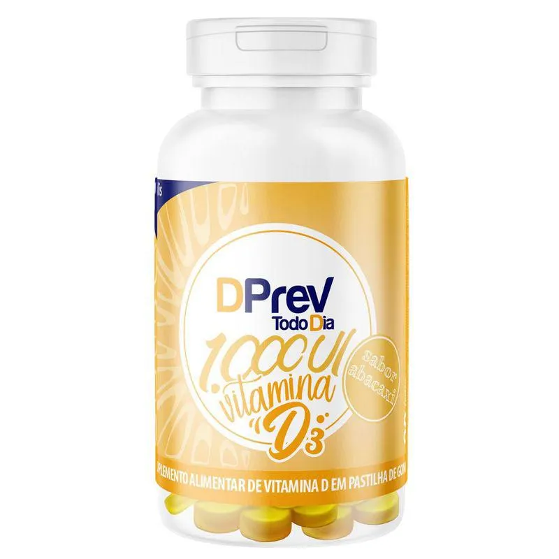 Dprev Todo Dia 1000ui Com 30 Pastilhas De Goma Sabor Abacaxi