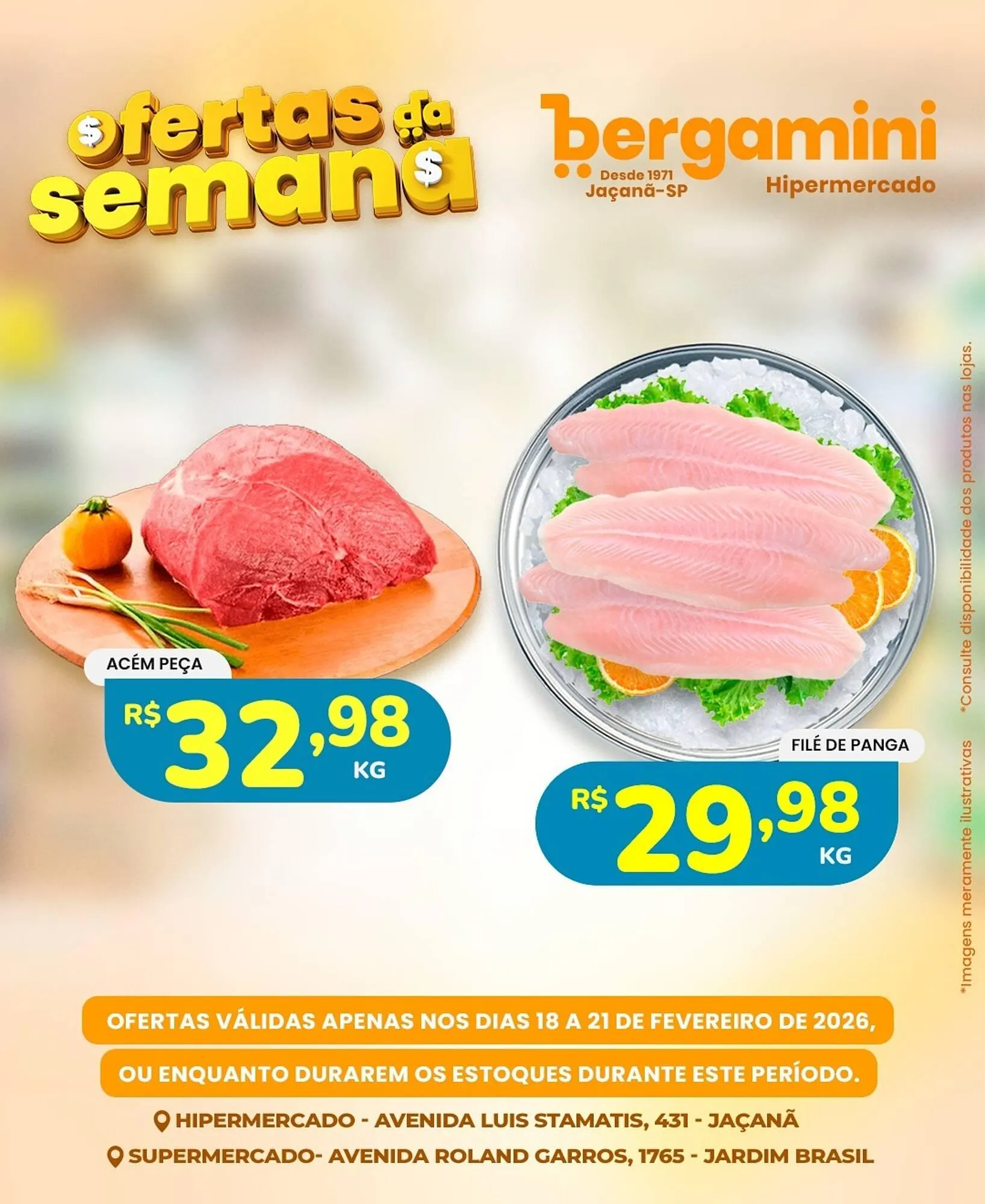 Encarte de Catálogo Supermercado Bergamini 18 de fevereiro até 21 de fevereiro 2026 - Pagina 1