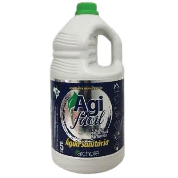 Água Sanitária Agifácil Cloro Ativo 2,0 à 2,5% 5L 1 UN