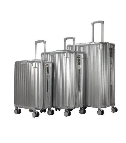 Conjunto 3 Malas de Viagem Creta Prata Útil Bags